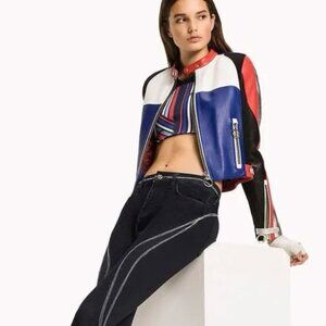 Gigi Hadid x Tommy Hilfiger Leather Speed Jacket